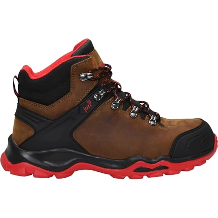 Jori 16621 Jori Powerful Mid braun Arbeitsschuh - Hydrophobiertes Nubukleder, fester Halt & Fersenstabilität – Bild 2