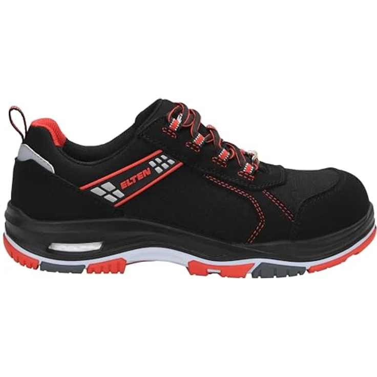 ELTEN IAN XXTP red Low ESD S2 Sicherheitsschuh, hydrophobiertes Mikrofaser/Textil, Zehenschutzkappe, rutschhemmende Zweischichtensohle, Größe 35-49 – Bild 2