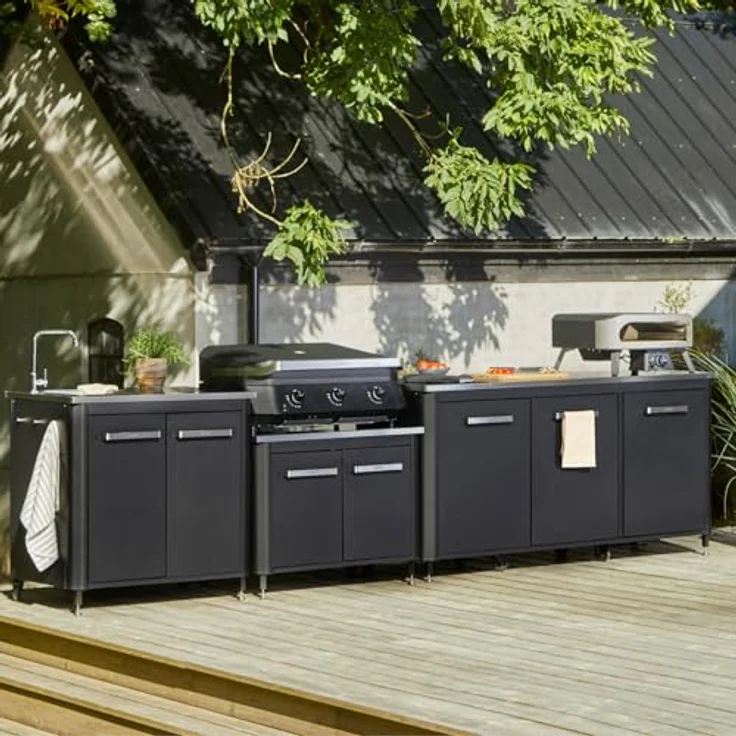 Cozze Outdoor Küche, Edelstahlplatte mit ausreichend Stauraum für effizientes Kochen im Freien – Bild 2