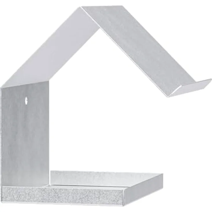 Alberts 355067 Vogelhäuschen Spitzdach | Nistkasten aus Stahl in verschiedenen Trendfarben | Vogelnest zum aufhängen oder hinstellen | Größe 145 x 150 x 180 mm