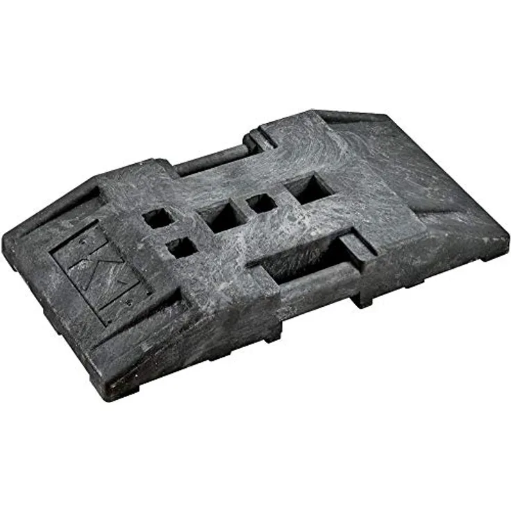 Format 4017605112225 Fußplatte nach k1, Baugerüst mit 3x 40x40 mm, 2x 60x60 mm, 2x Ø 42 mm Aufnahmeöffnungen