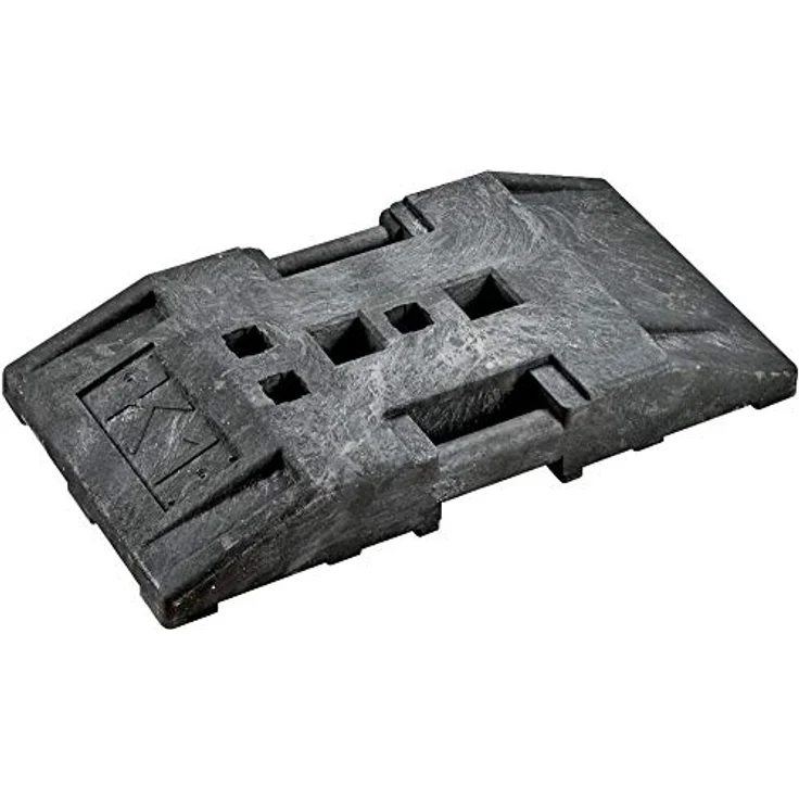 Format 4017605112225 Fußplatte nach k1, Baugerüst mit 3x 40x40 mm, 2x 60x60 mm, 2x Ø 42 mm Aufnahmeöffnungen – Bild 1