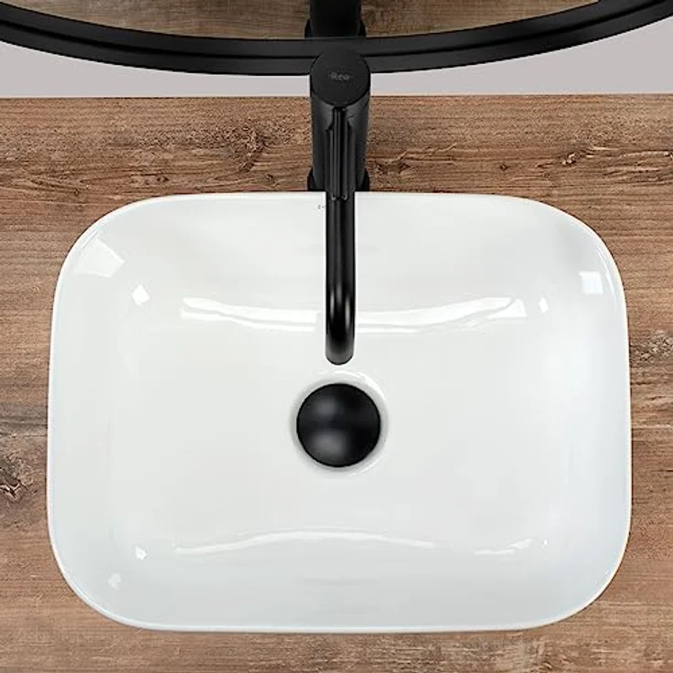 wohnwerk.idee Aufsatzwaschbecken Keramik Weiß Klein Gäste WC Gäste Bad Demi Mini - Preisvergleich – Bild 3