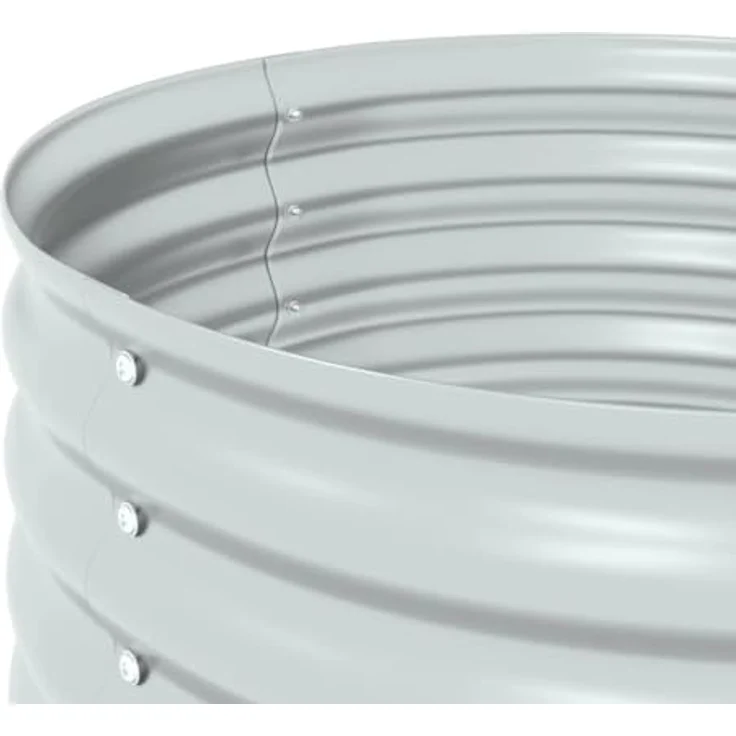 vidaXL Garten-Hochbeet 80x80x81 cm Verzinkter Stahl Silbern – Bild 6