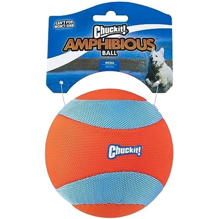 Chuckit! Amphibious Mega Ball Schwimmender Hundeball Hohe Sichtbarkeit Wasser Apportieren Spielzeug für Hunde – Bild 1