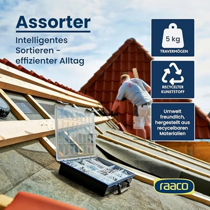 raaco 138604 Sortik. PSC vario-17 Sortimentskasten Assorter 55 4x8-17, dunkelblau – Bild 3