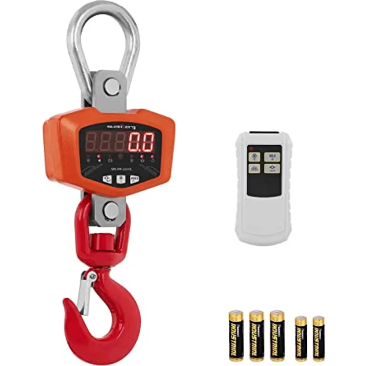 Steinberg Systems SBS-KW-3000KE Kranwaage 3.000 kg / 0,5 kg LED 360 Grad Hängewaage Wildwaage Zugwaage Lastenwaage