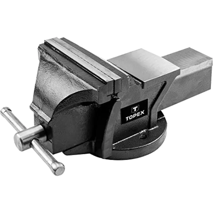 TOPEX Schlosser-Schraubstock 150 mm mit Amboss, gehärteten Backen und hoher Spannkraft