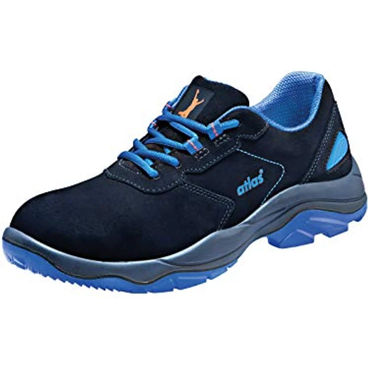 Atlas Schuhe Ergo Med 645 XP, Sicherheitsschuh mit Stahlkappe, Weite 13, schwarz, EN ISO 20345:2011 S3 SRC – Bild 1