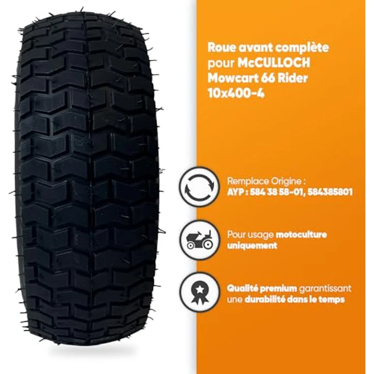 GREENSTAR 9722 Rad komplett für MC MowCart – Bild 5