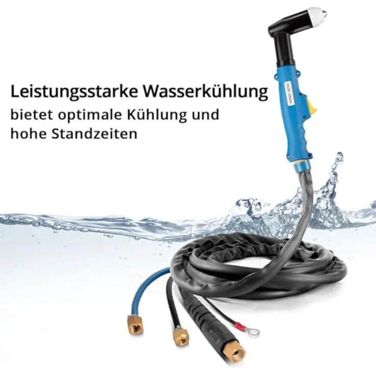 STAHLWERK WSD-200 Plasmabrenner wassergekühlt, bis 200 A, 5 m Schlauchpaket, ergonomischer Griff, hohe Standzeiten – Bild 3