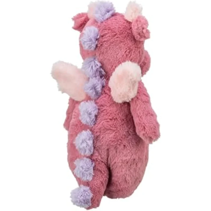 TRIXIE Tierkuscheltier Hundespielzeug Drache aus Plüsch, grün – Bild 3