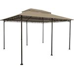 Spetebo Ersatzdach für Pavillon Cape Town 4x3 m - wasserdicht - in 3 Farben - Pavillondach 3x4 m mit PVC Beschichtung (Braun)