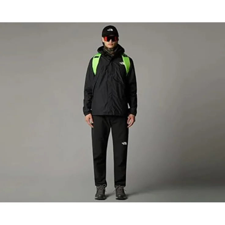 The North Face Funktionsjacke Antora Jacke für Herren mit Logoschriftzug, atmungsaktiv und winddicht, Schwarz – Bild 2