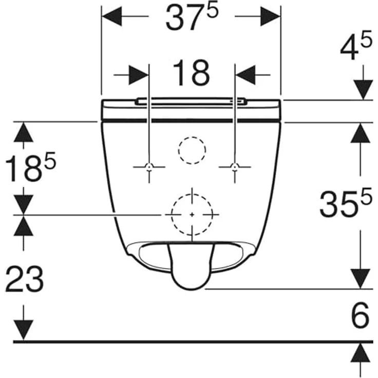 Geberit Toilette + Bidet Aquaclean Sela, Spülrandlose WC-Keramik, TurboFlush-Spültechnik, schmutzabweisende Oberfläche, schwarz – Bild 7