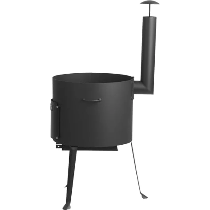 BBQ-Toro Gusseisen Kazan Ofen Ø 39,5 cm, 16 L Gusstopf mit Deckel, multifunktionaler Feuer-Ofen für Outdoor-Küchen, ideal zum Kochen, Braten und Grillen – Bild 5