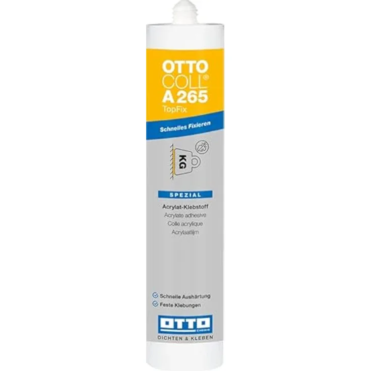 OTTOCOLL TOPFIX Spezial-Acrylat-Klebstoff 310 ml Kartusche C194 perlweiss