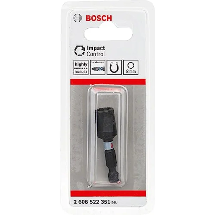 Bosch Accessories 2608522351 Steckschlüssel-Bit-Einsatz 8 mm 1/4', robuster Impact Control für Schlagschrauber, S2-modifizierter Stahl – Bild 3