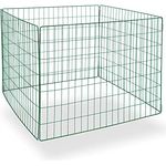 DEMA Metallkomposter Green-line 91x91x70cm - Komposter für Gartenabfälle und Schnittgut, Metallkonstruktion, Schwarz