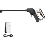 Litheli Hochdruckreiniger 4262443060263, Kompakt und Akku-betrieben, 198 l/h, 42 bar, max. 40 °C, Schwarz/Weiß