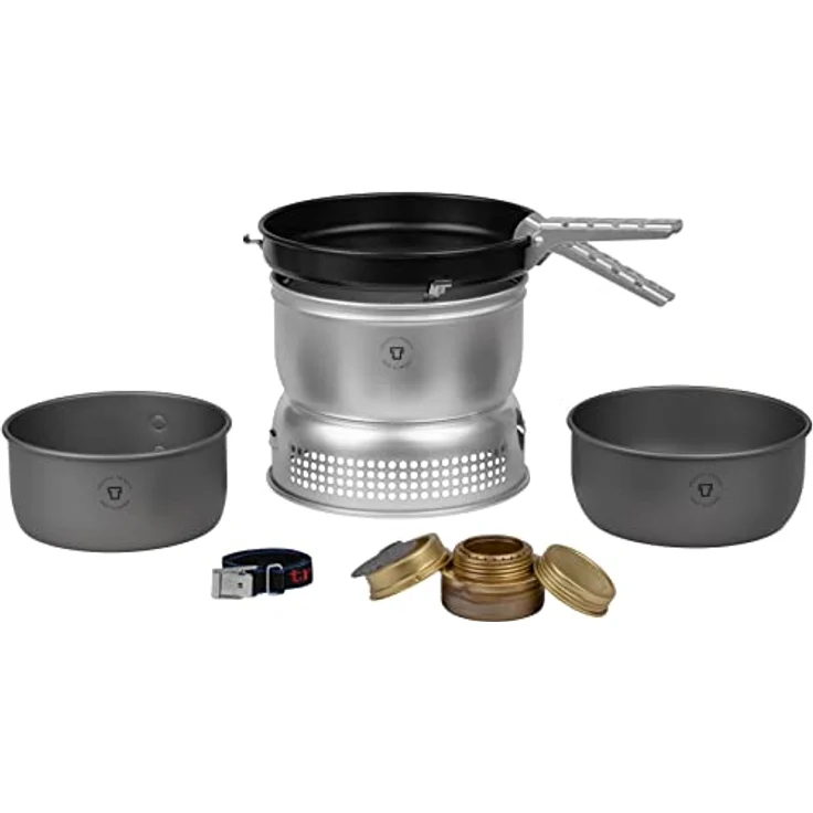 Trangia Campingkocher Serie 25, Gaskocher Set für 3-4 Personen mit hartanodisiertem Aluminium Kochgeschirr und 1,75 l sowie 1,5 l Töpfen, leicht und kratzfest – Bild 2
