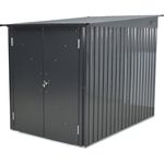 tepro Metallgerätebox Fahrradbox Bike & More Midi,anthrazit,Maße: 142x197x157cm - Preisvergleich