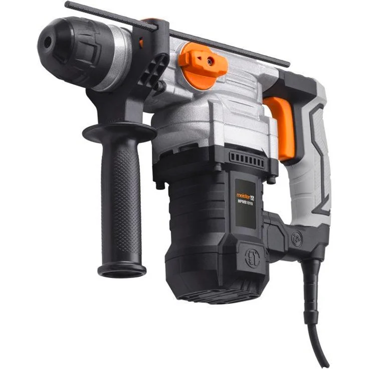 Meister Pneumatischer Bohrhammer MPMB1010, 1010 W, 230 V, 880 U/min, mit Antirutschbeschichtung, 3 m Kabel, grau/schwarz