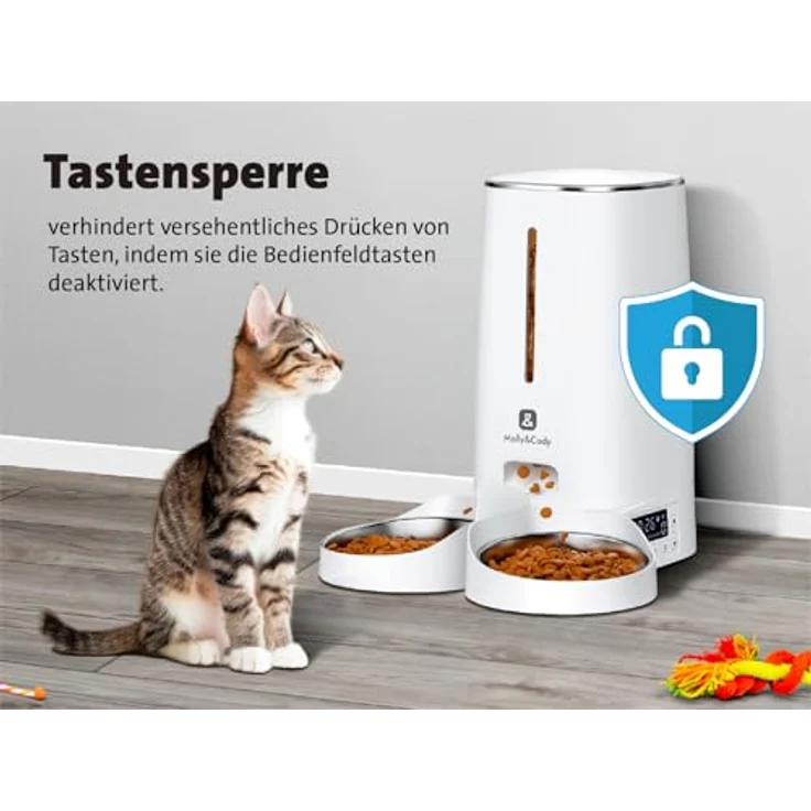 Molly&Cody LUCKY automatischer Futterspender für Haustiere, 4 l mit individueller Fütterungsprogrammierung – Bild 9