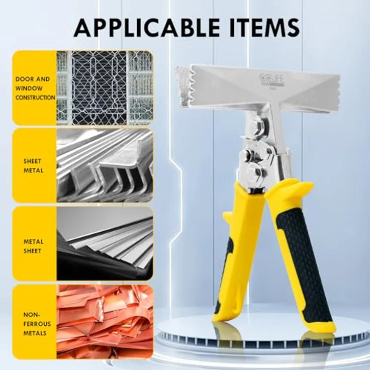 CCLIFE 6 Zoll Falzzange, Manuelles Biegewerkzeug für Metall, Ergonomischer Anti-Rutsch-Griff, Hochwertiges Metall – Bild 3