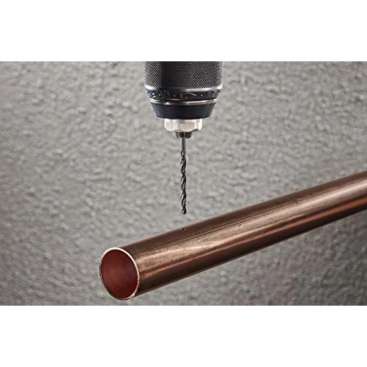 Wolfcraft 7491010 HSS Metall-Spiralbohrer, Ø 1mm, Gesamtlänge 34mm, 3er Pack, rollgewalzt, DIN 338, zylindrischer Schaft – Bild 2