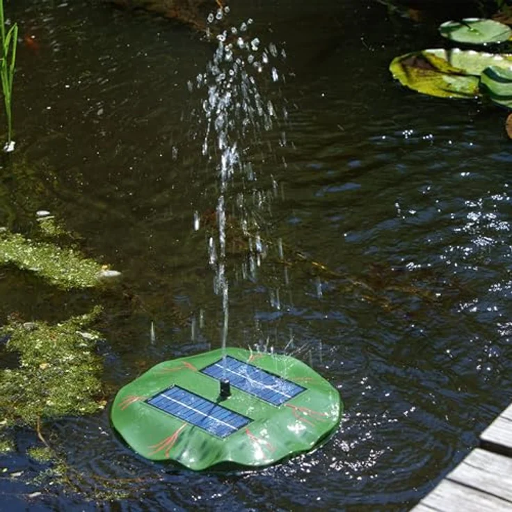 Esotec Schwimmende Solarteichpumpe Seerose – Bild 4