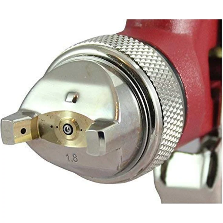 BENBOW Lackierpistole HVLP 2.5 mm Düse, 600ml Behälter, mit robuster Aluminiumkonstruktion und teflonbeschichteten Dichtungen – Bild 9