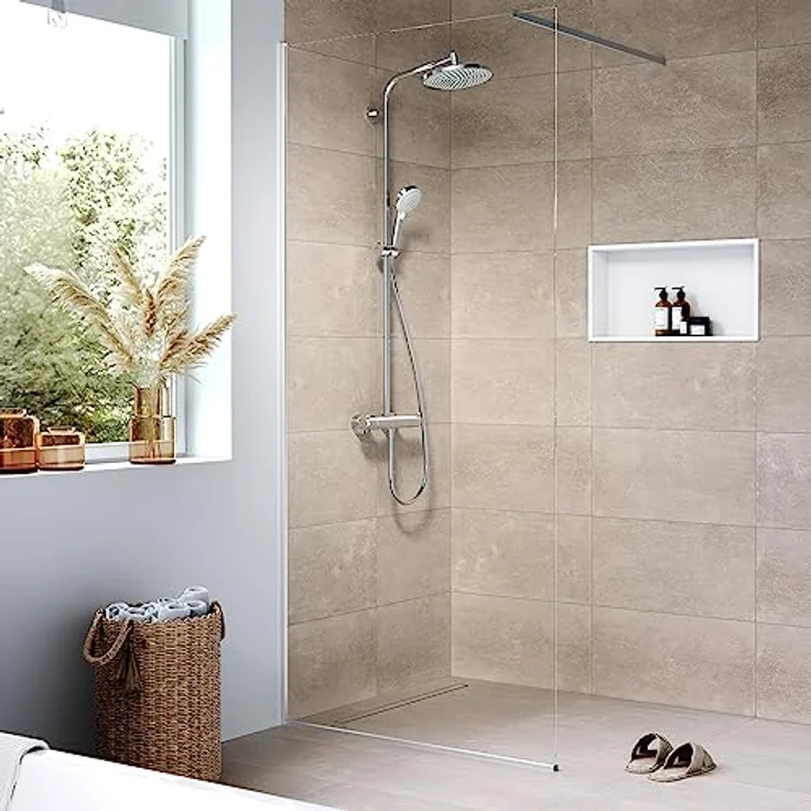 hansgrohe 56175000 RainDrain Compact Duschrinne 600 befliesbar für Standardinstallation Komplettset – Bild 2