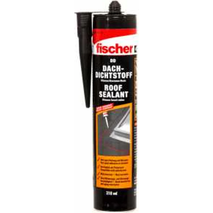 Fischer Dach-Dichtstoff DD 310 ml schwarz – Bild 1