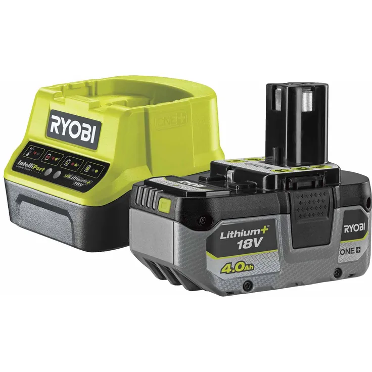 RYOBI Akku-Starter-Set RC18120-140X 18V 4Ah, ONE+ Akku-System, Lithium-Ionen-Akku