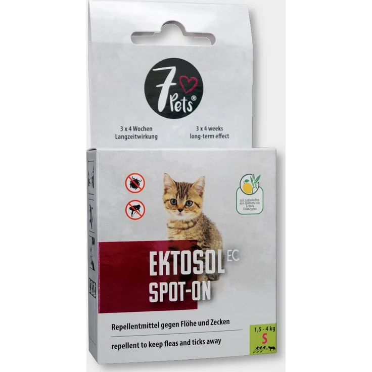 7Pets Ektosol EC Spot-On Katze, Gr. S – Bild 1