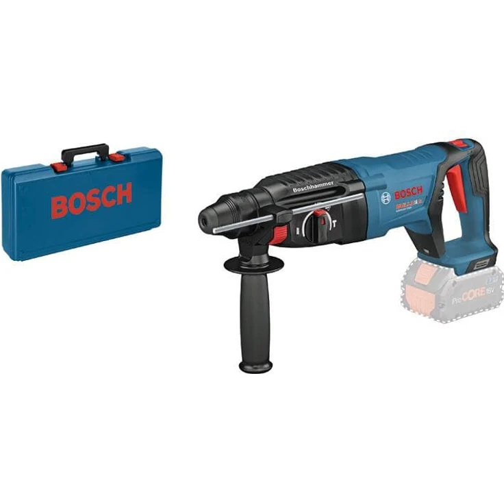 Bosch Professional 18V System Bohrhammer GBH 18V-26 D (ohne Akku, max. Schlagenergie: 2,5 J, Wechselfutter SDS Plus, im Koffer) – Bild 1