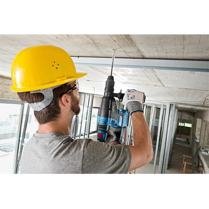 Bosch Professional 18V System Akku Bohrhammer GBH 18V-26 (SDS Plus, Schnellwechselbohrfutter, Schlagenergie: 2,6 Joule, Bohr-Ø max.: Beton-Stahl-Holz 26-13-30 mm, ohne Akkus und Ladegerät, im Karton) – Bild 4