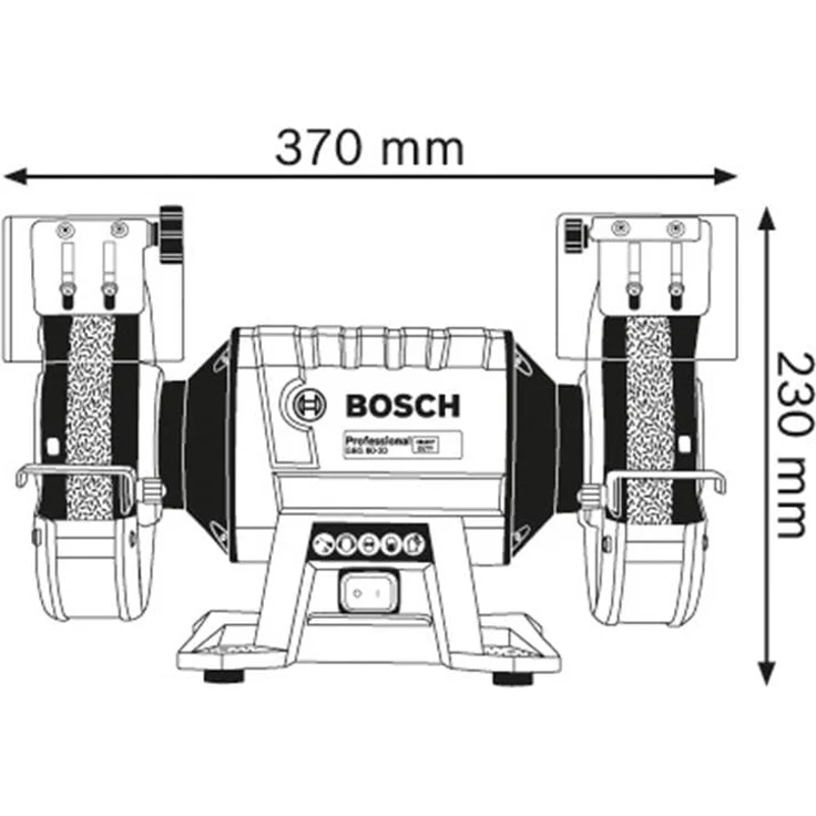 Bosch Professional 060127A400 Doppelschleifer GBG 60-20, 600 W, 200 mm – Bild 3
