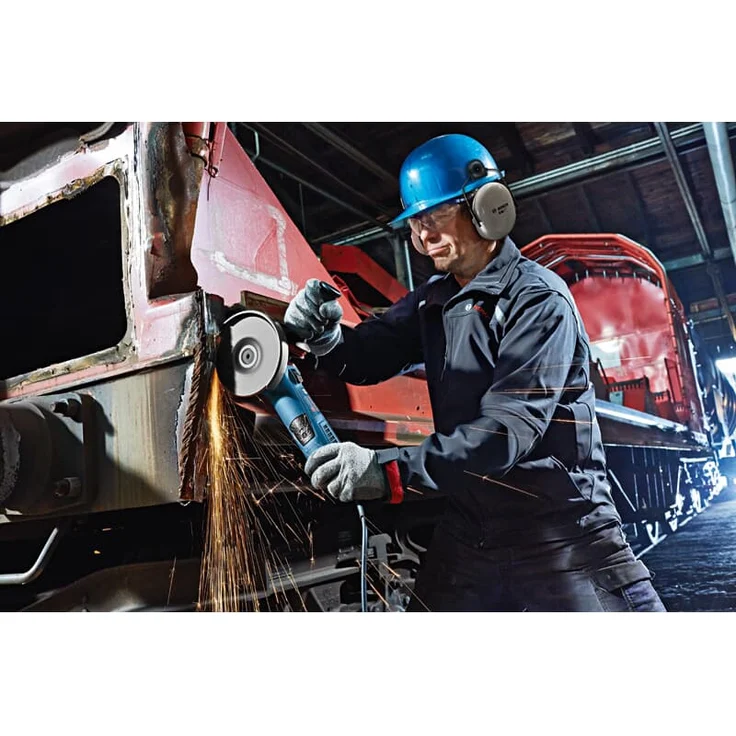 Bosch Professional Winkelschleifer GWX 19-125 S 1900 Watt, für X-Lock Zubehör, ScheibenÃ˜: 125 mm, inklusive Anti-Vibrationshandgriff, Schutzhaube, im Karton 125 mm Netz – Bild 10