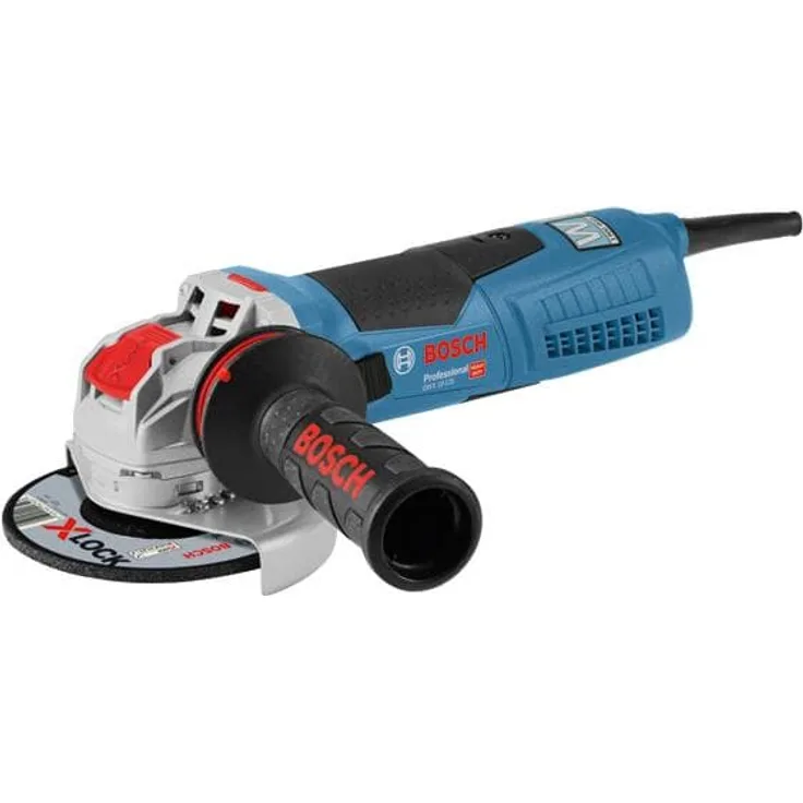Bosch Professional Winkelschleifer GWX 19-125 S 1900 Watt, für X-Lock Zubehör, ScheibenÃ˜: 125 mm, inklusive Anti-Vibrationshandgriff, Schutzhaube, im Karton 125 mm Netz