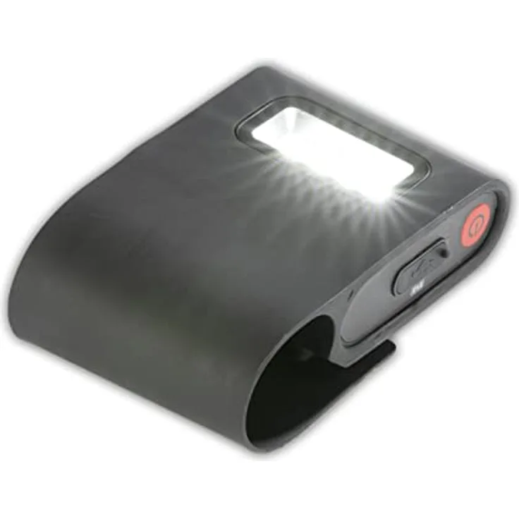 LANDMANN | Magnetische Grilllampe | Stromsparende LED-Technologie | Einfach & schnell angebracht | Aufladbar | Lithium-Ionen-Akku | Helligkeit: 100 Lumen | Timer-Funktion | Bis 5 Stunden Leuchtdauer