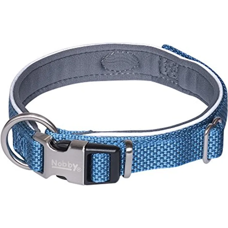 Nobby Halsband Classic Preno Royal, blau L: 45-55 cm, B: 25/35 mm, 1 Stück