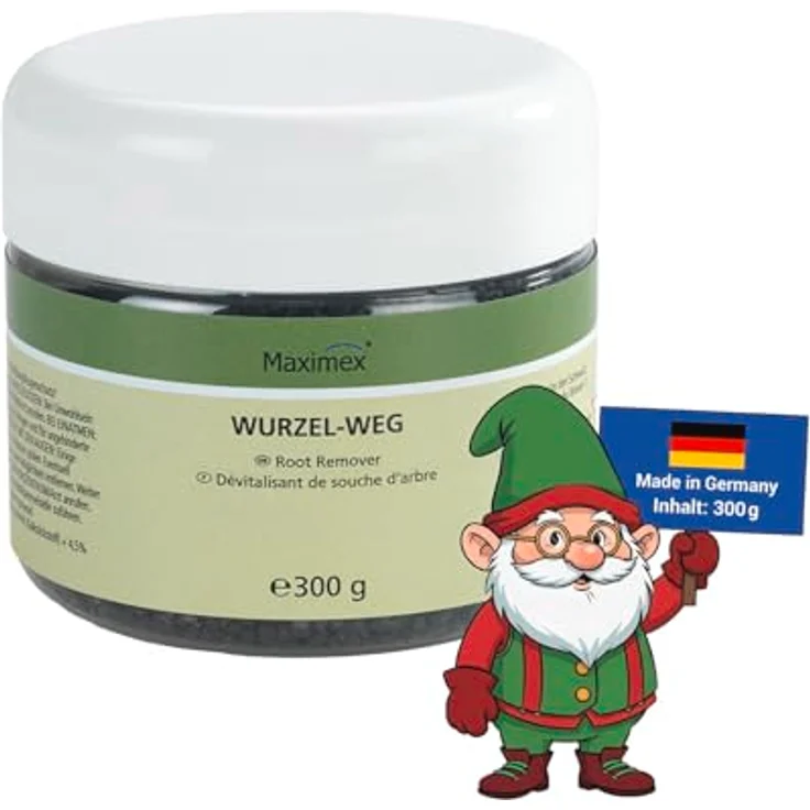 Maximex Wurzelentferner Granulat 300 g, beschleunigte Zersetzung von Baumstümpfen, umweltfreundlich und einfach anzuwenden – Bild 2