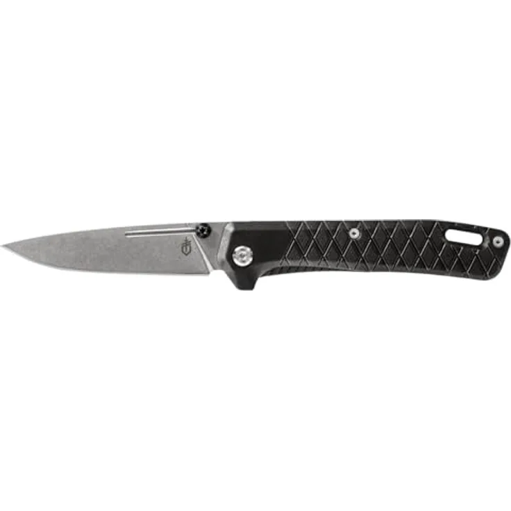Fiskars Klappmesser ZILCH, Klinge 79 mm, rostfreier Stahl, glasfaserverstärkter Nylon-Griff, Liner Lock-Verriegelung, Taschenclip