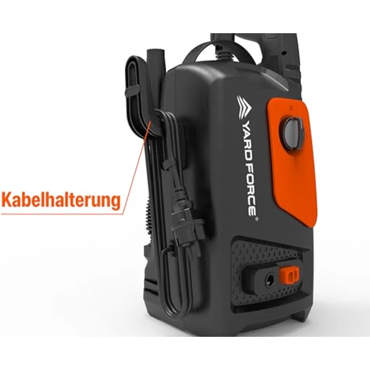 Yardforce Hochdruckreiniger EW U11B, 1.600-Watt-Motor mit 80 bar Druck, schwarz-orange – Bild 11