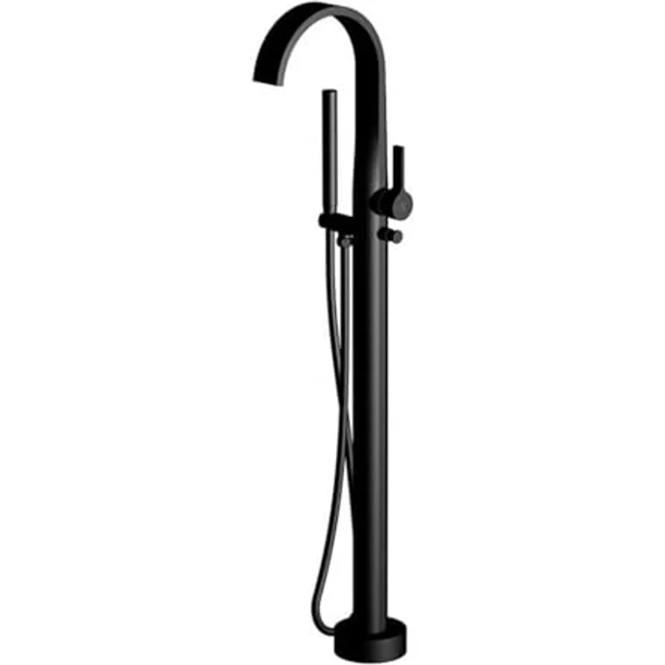 Steinberg Serie 280, freistehende Wannenarmatur, Einhebelmischer, Höhe 1036mm, schwenkbarer Auslauf, integrierter Luftsprudler – Bild 1