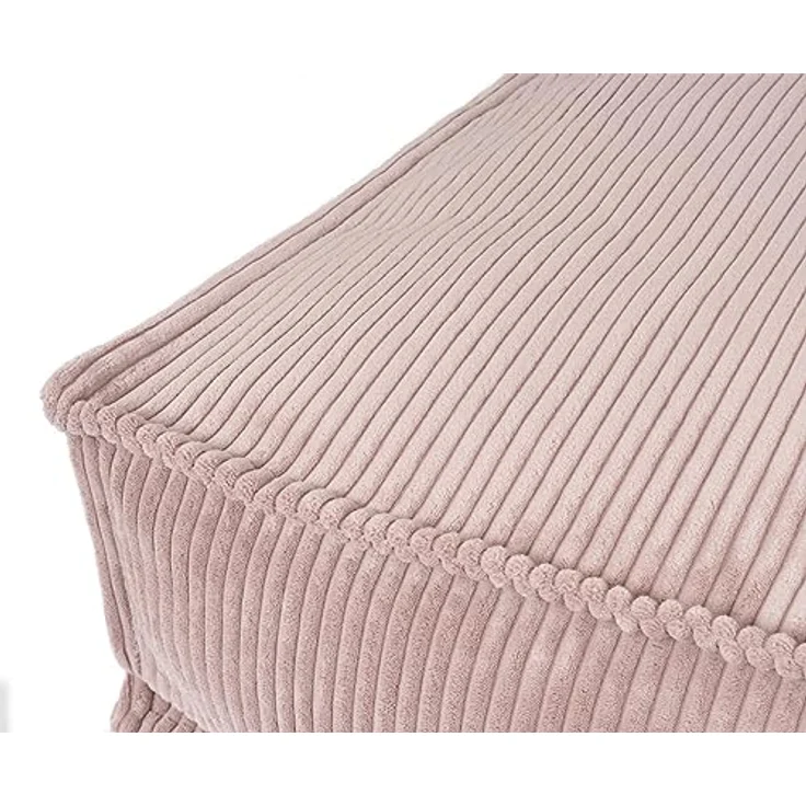 Knuffelwuff Hundekissen Lesedi aus Cord mit Handwebcharakter 135x90cm Rosa - Abnehmbarer Bezug - waschbar - für große, mittelgroße und kleine Hunde – Bild 3