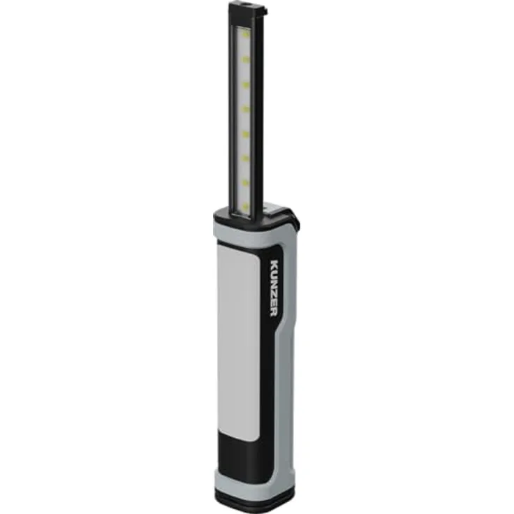 Kunzer PL-TSK LED-Arbeitslampe, 500 lm, Akku 2200 mAh, USB-Ladung, mit Kopfstrahler und ausziehbarem Licht