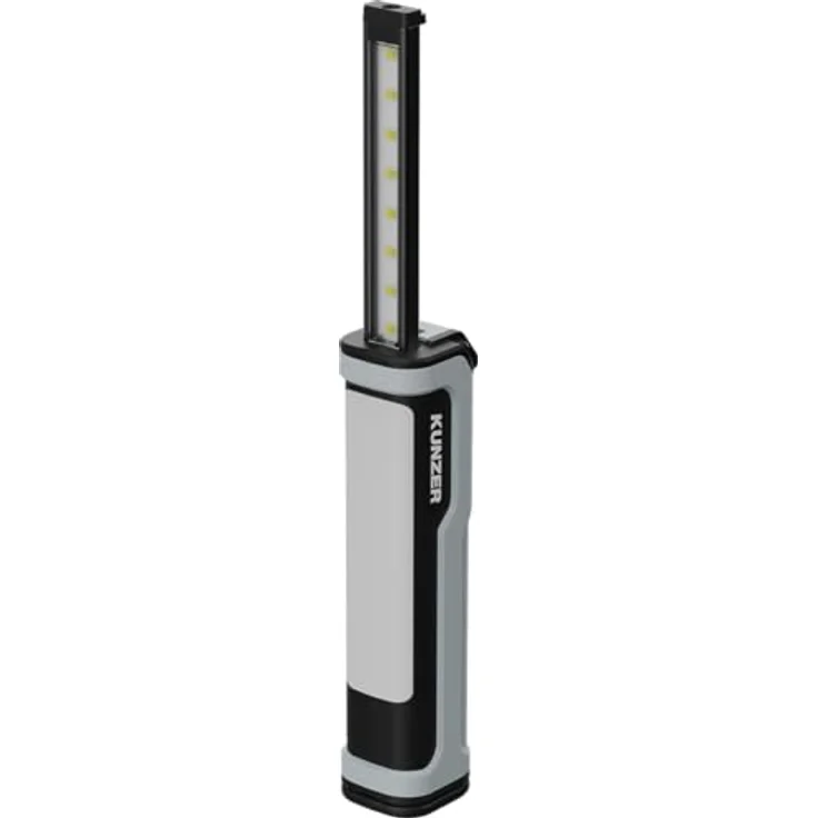 Kunzer PL-TSK LED-Arbeitslampe, 500 lm, Akku 2200 mAh, USB-Ladung, mit Kopfstrahler und ausziehbarem Licht – Bild 1